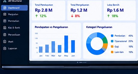 JLY Akuntansi — ilustrasi dashboard demo