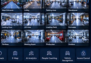 CAMNEX VMS — ilustrasi dashboard demo